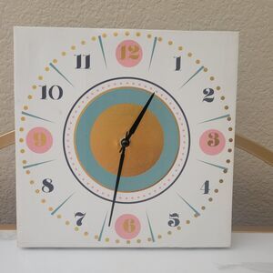Pastel Canvas Clock